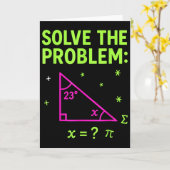 67 Mathe-Meme Löse das Problem Lustige Lehrer Stud Karte (Gelbe Blume)