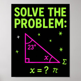 67 Mathe-Meme Löse das Problem Lustige Lehrer Stud Poster