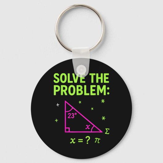 67 Mathe-Meme Löse das Problem Lustige Lehrer Stud Schlüsselanhänger (Vorderseite)