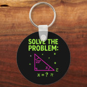 67 Mathe-Meme Löse das Problem Lustige Lehrer Stud Schlüsselanhänger (Vorderseite)