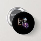 67 Mathelehrer Meme Brainrot Sechs Sieben Hallowee Button (Vorne & Hinten)