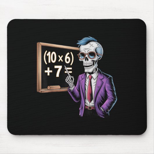 67 Mathelehrer Meme Brainrot Sechs Sieben Hallowee Mousepad (Vorne)