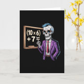 67 Mathelehrer Meme Brainrot Six Seven Halloween Karte (Gelbe Blume)
