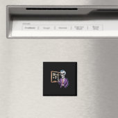 67 Mathelehrer Meme Brainrot Six Seven Halloween  Magnet (In Situ (Geschirrspüler))