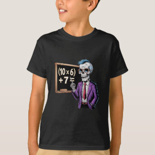 67 Mathelehrer Meme Brainrot Six Seven Halloween T-Shirt