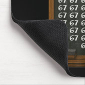 67 Mathelehrer-Überlastung Six Seven Brainrot Meme Mousepad (Ecke)