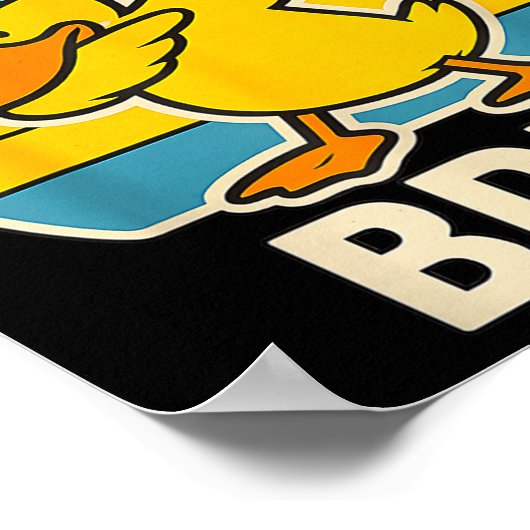 67 Meme 6 7 Bruh Duck Dabbing Six Seven Bruh Funny Poster (Ecke)