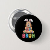 67 Meme 6 7 Bruh Six Seven Ostern Capybara Kinder  Button (Vorne & Hinten)