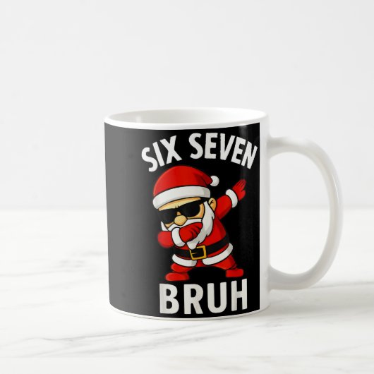 67 Meme 6 7 Christmas Dabbing Six Seven Bruh Funny Kaffeetasse (Rechts)