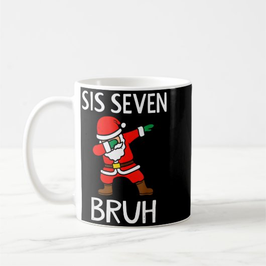 67 Meme 6 7 Funny Christmas Dabbing Santa Six Seve Kaffeetasse (Links)