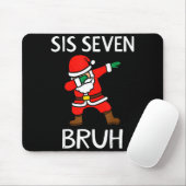 67 Meme 6 7 Funny Christmas Dabbing Santa Six Seve Mousepad (Mit Mouse)