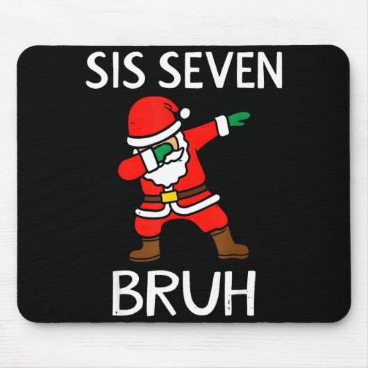 67 Meme 6 7 Funny Christmas Dabbing Santa Six Seve Mousepad (Vorne)