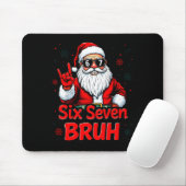 67 Meme 6 7 Funny Christmas Santa Rock On Six Seve Mousepad (Mit Mouse)