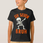 67 Meme 6 7 Halloween Dabbing Six Seven Bruh Funny T-Shirt (Vorderseite)
