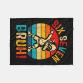 67 Meme 6 7 Numbers Boys Six Seven Bruh Dabbing Bo Fleecedecke (Vorderseite (Horizontal))