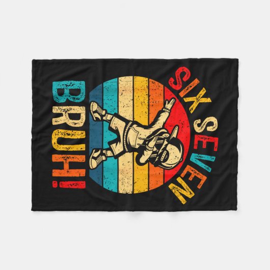 67 Meme 6 7 Numbers Boys Six Seven Bruh Dabbing Bo Fleecedecke (Vorderseite (Horizontal))