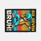 67 Meme 6 7 Numbers Dabbing Six Seven Bruh Funny B Fleecedecke (Vorderseite (Horizontal))