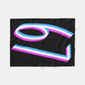 67 Meme 6 7 Six Seven Number Costume  Fleecedecke (Vorderseite (Horizontal))