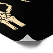 67 Meme 6 7 Skelett Halloween Six Sieben Gen Alpha Poster (Ecke)