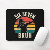 67 Meme 6 7 Zahlen Dabbing Sechs Sieben Bruh  Mousepad (Mit Mouse)