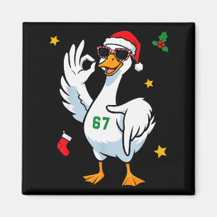67 Meme Alberne Gans 6 7 Lustige Sechs Sieben Weih Magnet