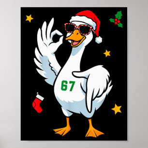 67 Meme Alberne Gans 6 7 Lustige Sechs Sieben Weih Poster