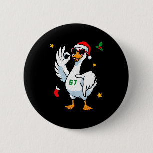 67 Meme Alberner Gans 6 7 Lustige Sechs Sieben Wei Button