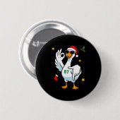 67 Meme Alberner Gans 6 7 Lustige Sechs Sieben Wei Button (Vorne & Hinten)