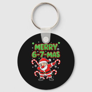 67 Meme Alpha Gen Slang Frohe 6-7-mas Santa Christ Schlüsselanhänger