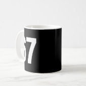 67 Meme Alpha Gen-z Aura Energie Stil Kaffeetasse (Vorderseite Links)
