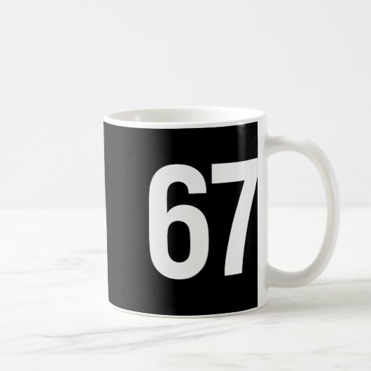 67 Meme Alpha Gen-z Aura Energie Stil Kaffeetasse (Rechts)