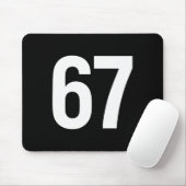 67 Meme Alpha Gen-z Aura Energie Stil  Mousepad (Mit Mouse)