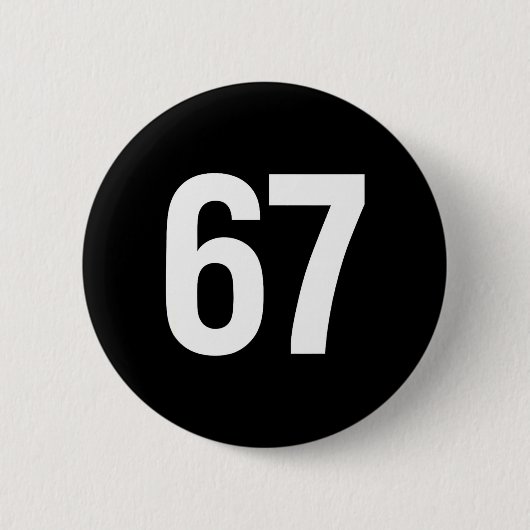 67 Meme Alpha Gen-z Aura Energy Style  Button (Vorderseite)