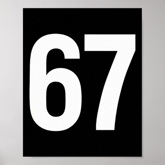 67 Meme Alpha Gen-z Aura Energy Style  Poster (Vorne)