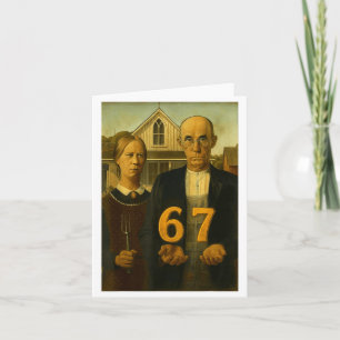 67 Meme American Gothic Art Six Seven Gen Alpha Sl Karte