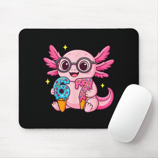 67 Meme Axolotl Funny Six Seven Axolotl Lover For Mousepad (Mit Mouse)