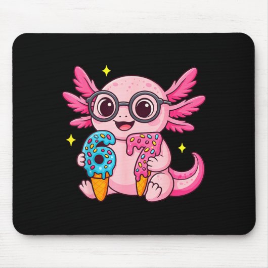 67 Meme Axolotl Funny Six Seven Axolotl Lover For Mousepad (Vorne)