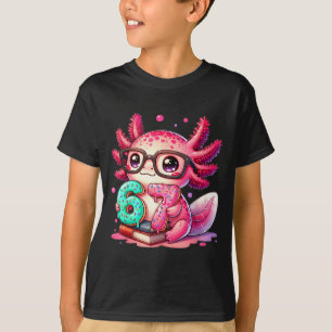 67 Meme Axolotl Lustig Six Seven Axolotl Liebhaber T-Shirt