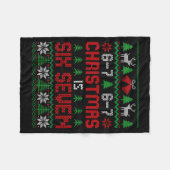 67 Meme Boy Funny Six Seven Ugly Christmas Sweater Fleecedecke (Vorderseite (Horizontal))