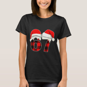 67 Meme Brainrot Lustige Weihnachten Kariert Xmas  T-Shirt