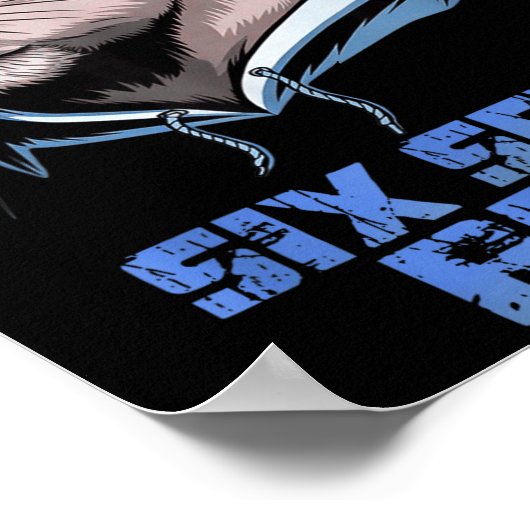 67 Meme Capybara Funny Six Seven Bruh Capybara For Poster (Ecke)