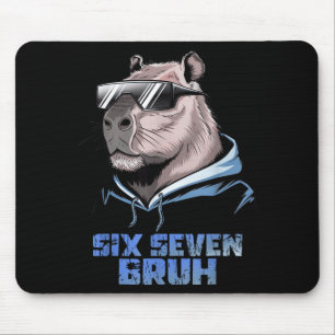 67 Meme Capybara Lustig Sechs Sieben Bruh Capybara Mousepad