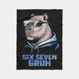 67 Meme Capybara Lustig Six Seven Bruh Capybara Fü Fleecedecke