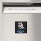 67 Meme Capybara Lustig Six Seven Bruh Capybara Fü Magnet (In Situ (Geschirrspüler))
