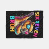 67 Meme Capybara Six Seven Bruh Capybara Kids Boys Fleecedecke (Vorderseite (Horizontal))