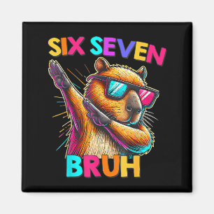 67 Meme Capybara Six Seven Bruh Capybara Kinder Ju Magnet