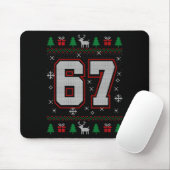 67 Meme Christmas Ornaments Ugly Sweater Xmas Cele Mousepad (Mit Mouse)