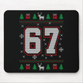 67 Meme Christmas Ornaments Ugly Sweater Xmas Cele Mousepad (Vorne)
