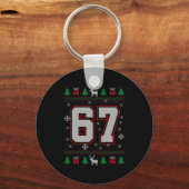67 Meme Christmas Ornaments Ugly Sweater Xmas Cele Schlüsselanhänger (Vorderseite)