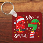 67 Meme Christmas Schlüsselanhänger (Vorderseite)